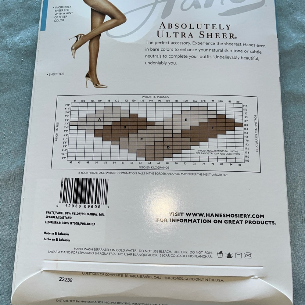 Hanes Woman’s Ultra Sheer Pantyhose With Control Top Tan - Picture 2 of 4
